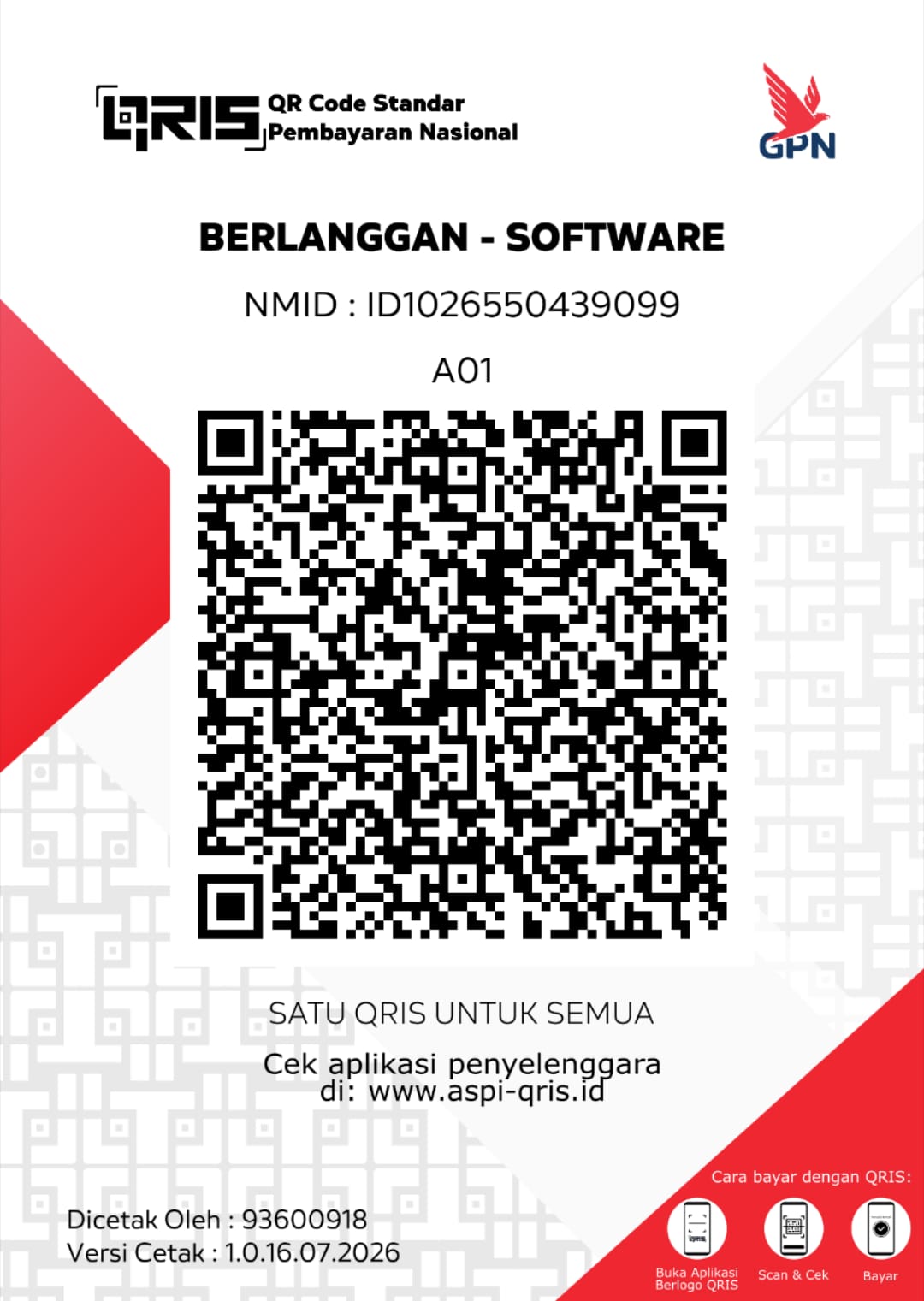 QRIS Berlanggan Store